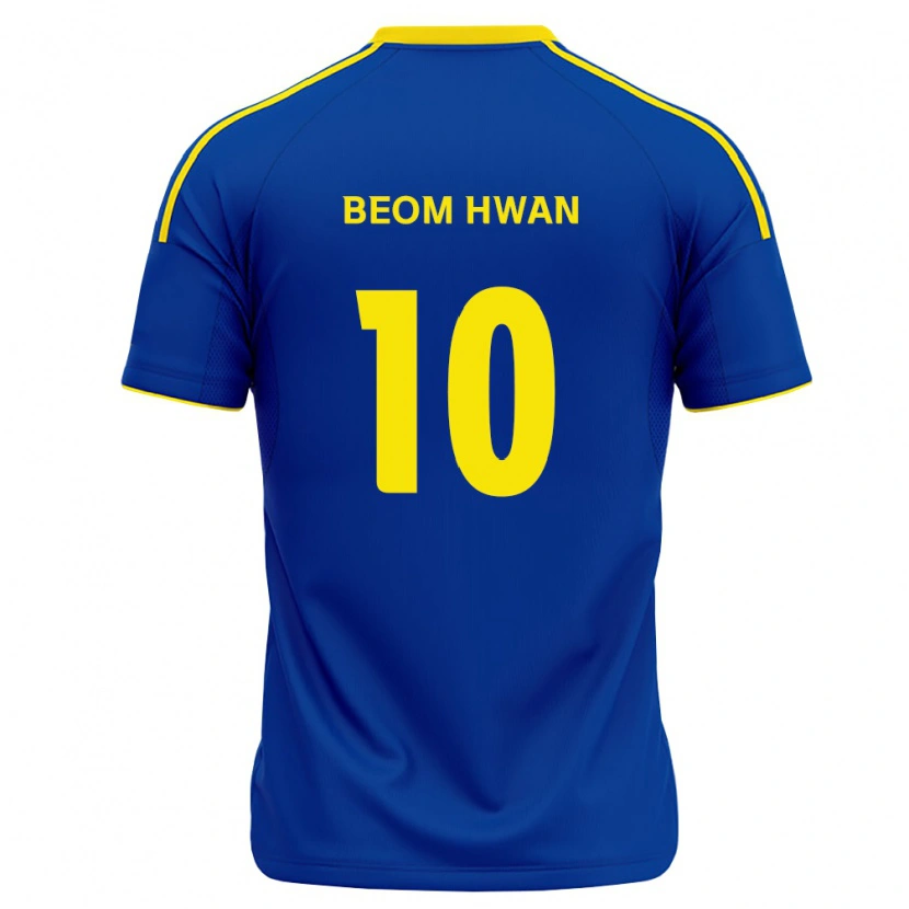 Danxen Bambino Maglia Beom-Hwan Kim #10 Blu Reale Giallo Kit Gara Home 2026/27 Maglietta