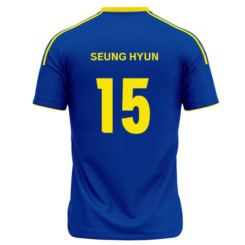 Danxen Bambino Maglia Seung-Hyun Jung #15 Blu Reale Giallo Kit Gara Home 2026/27 Maglietta