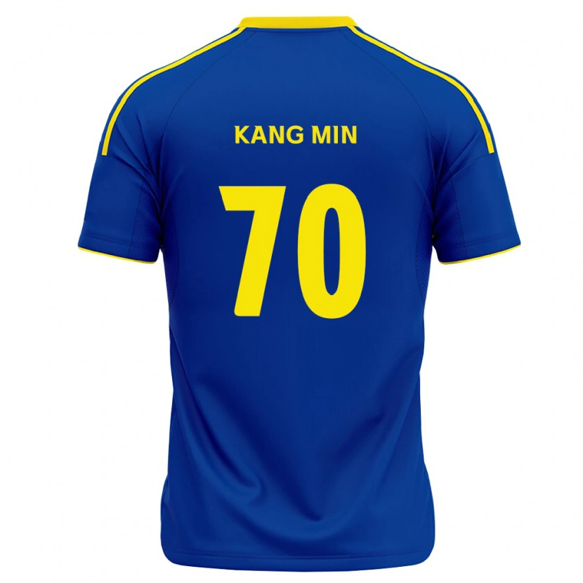 Danxen Bambino Maglia Kang-Min Choi #70 Blu Reale Giallo Kit Gara Home 2026/27 Maglietta