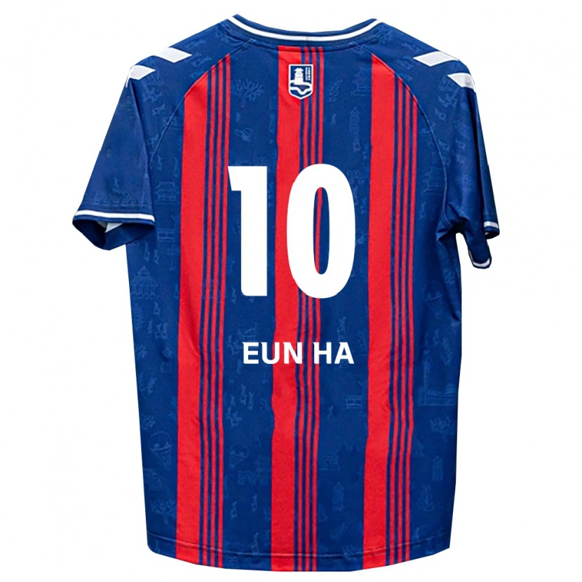 Danxen Bambino Maglia Eun-Ha Jeon #10 Blu Rosso Bianco Kit Gara Home 2026/27 Maglietta