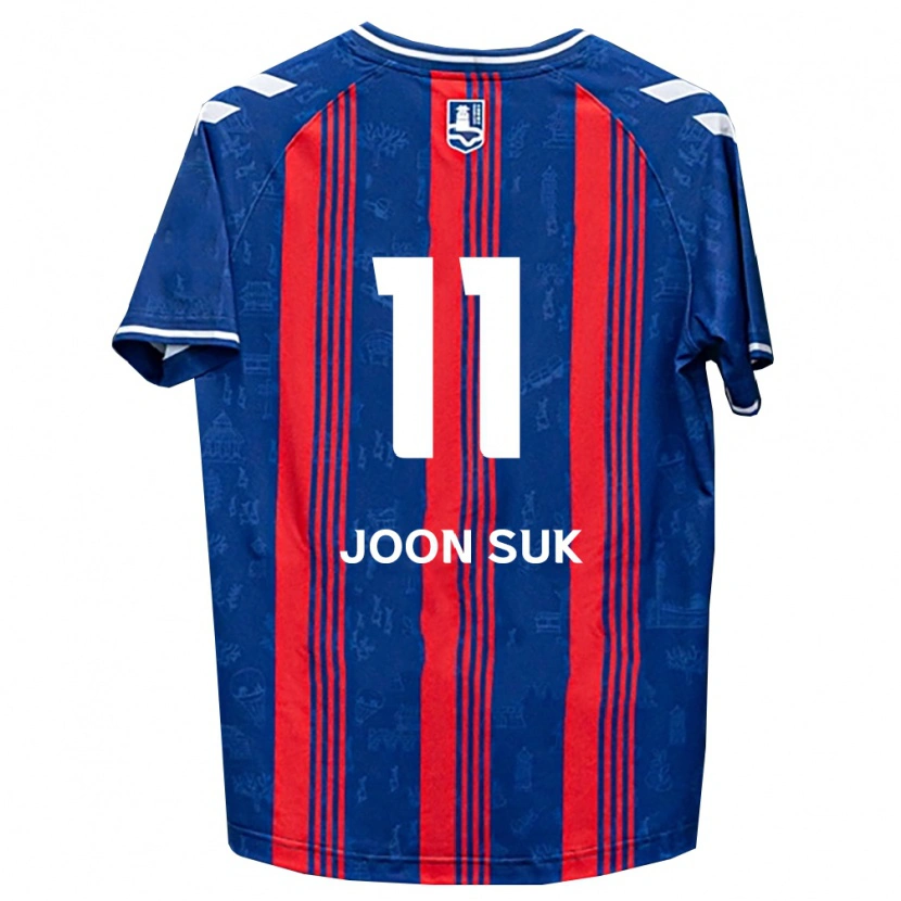 Danxen Bambino Maglia Joon-Suk Lee #11 Blu Rosso Bianco Kit Gara Home 2026/27 Maglietta