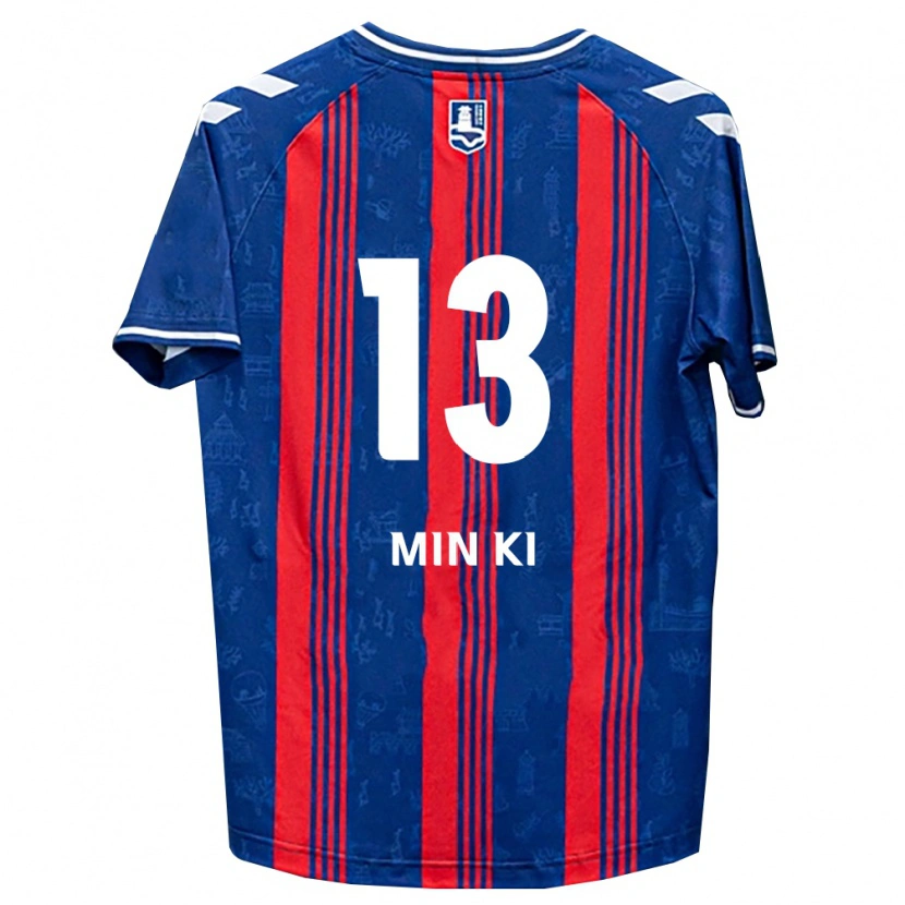 Danxen Bambino Maglia Min-Ki Jeong #13 Blu Rosso Bianco Kit Gara Home 2026/27 Maglietta