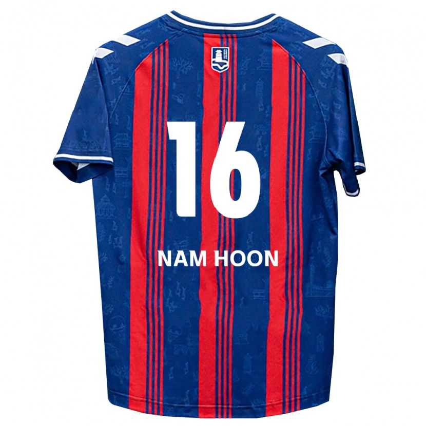 Danxen Bambino Maglia Nam-Hoon Kwon #16 Blu Rosso Bianco Kit Gara Home 2026/27 Maglietta