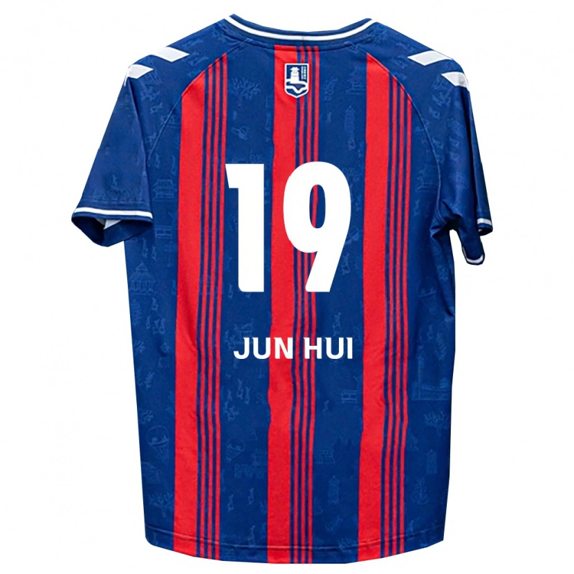 Danxen Bambino Maglia Jun-Hui Park #19 Blu Rosso Bianco Kit Gara Home 2026/27 Maglietta