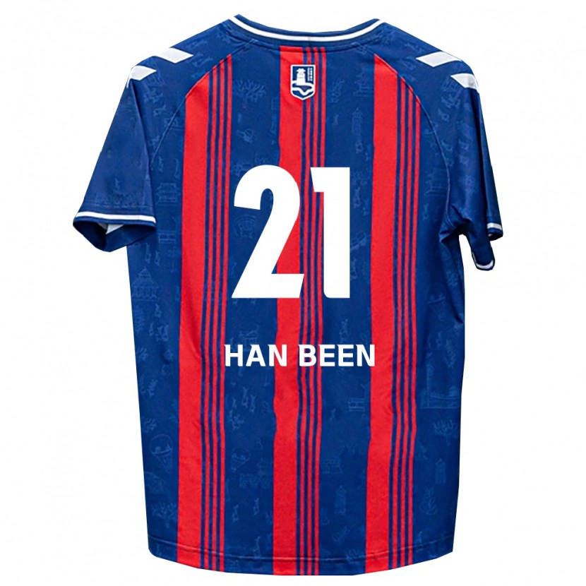 Danxen Bambino Maglia Han-Been Yang #21 Blu Rosso Bianco Kit Gara Home 2026/27 Maglietta