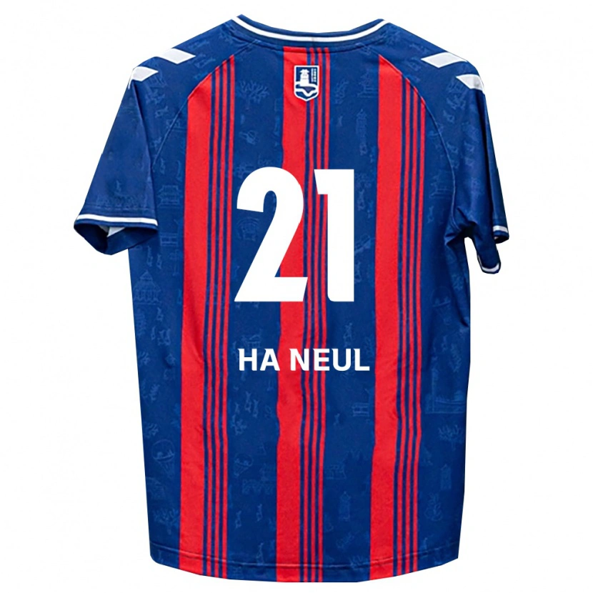 Danxen Bambino Maglia Ha-Neul Jeon #21 Blu Rosso Bianco Kit Gara Home 2026/27 Maglietta