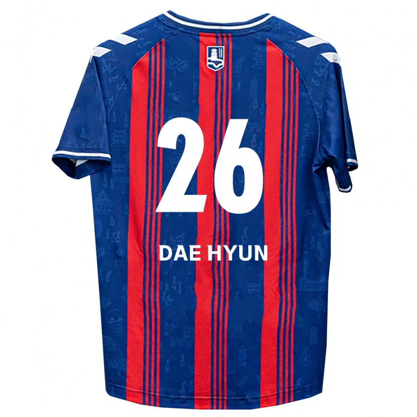 Danxen Bambino Maglia Dae-Hyun Kim #26 Blu Rosso Bianco Kit Gara Home 2026/27 Maglietta