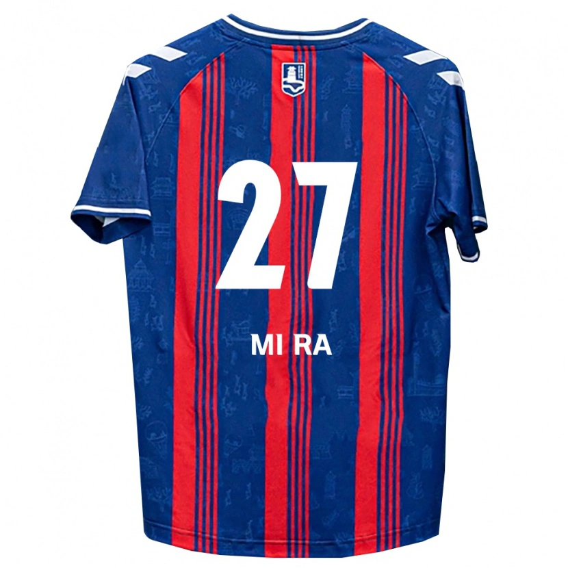 Danxen Bambino Maglia Mi-Ra Moon #27 Blu Rosso Bianco Kit Gara Home 2026/27 Maglietta