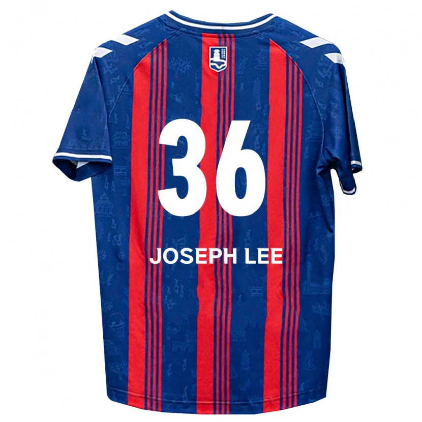 Danxen Bambino Maglia Joseph Lee #36 Blu Rosso Bianco Kit Gara Home 2026/27 Maglietta