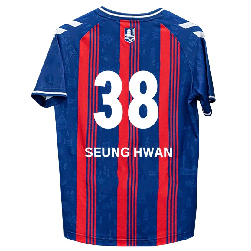 Danxen Bambino Maglia Seung-Hwan Baek #38 Blu Rosso Bianco Kit Gara Home 2026/27 Maglietta