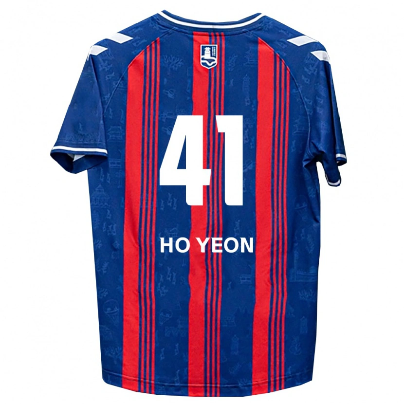 Danxen Bambino Maglia Ho-Yeon Joo #41 Blu Rosso Bianco Kit Gara Home 2026/27 Maglietta