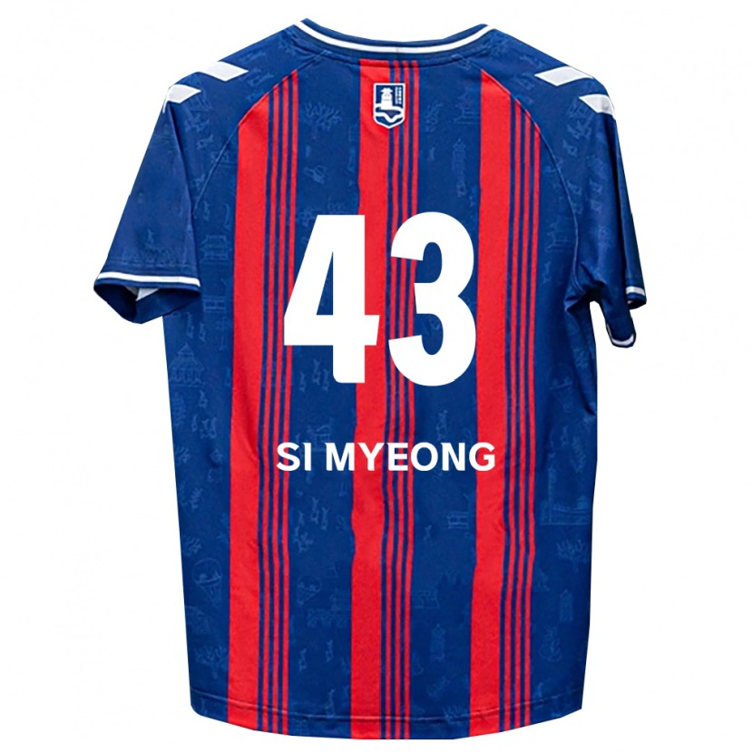Danxen Bambino Maglia Si-Myeong Lee #43 Blu Rosso Bianco Kit Gara Home 2026/27 Maglietta