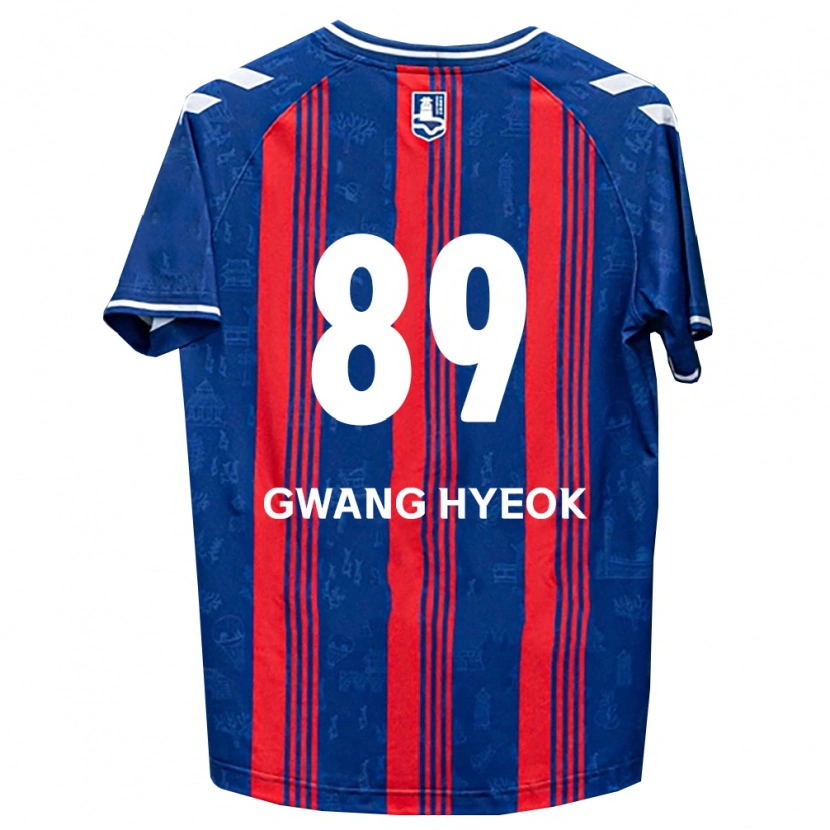Danxen Bambino Maglia Gwang-Hyeok Lee #89 Blu Rosso Bianco Kit Gara Home 2026/27 Maglietta