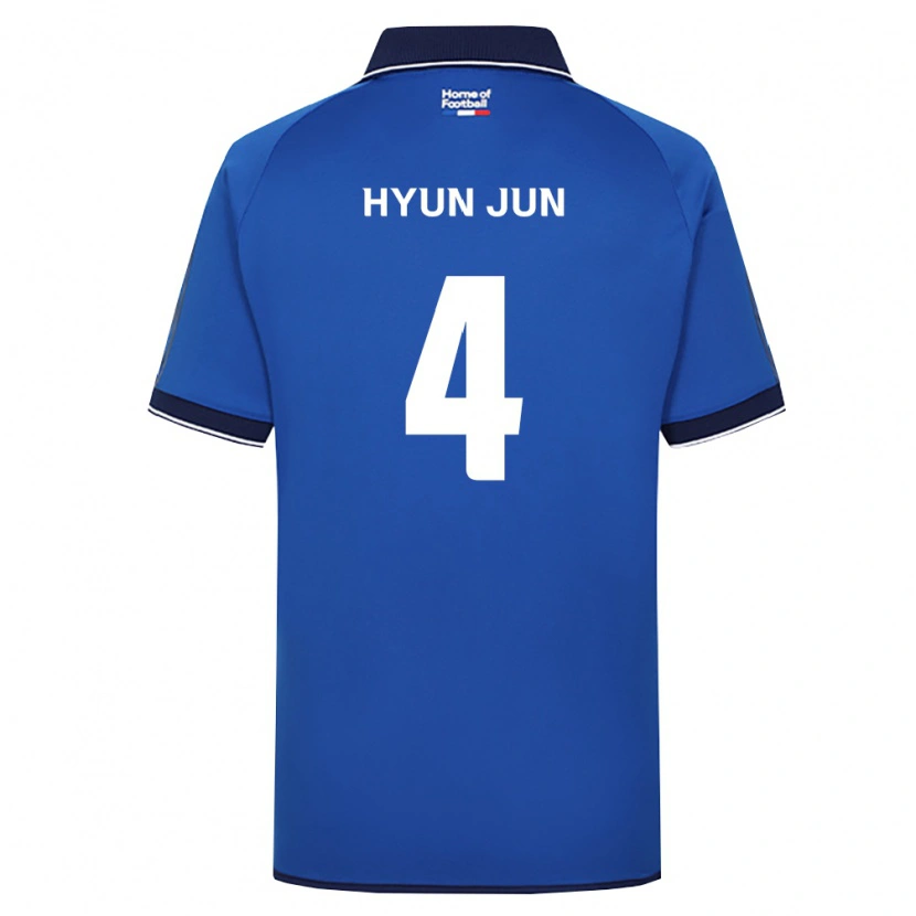 Danxen Bambino Maglia Hyun-Jun Roh #4 Blu Reale Bianco Rosso Kit Gara Home 2026/27 Maglietta