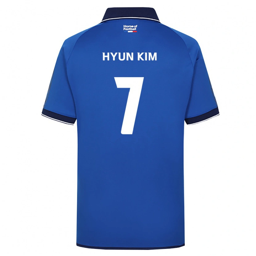 Danxen Bambino Maglia Hyun Kim #7 Blu Reale Bianco Rosso Kit Gara Home 2026/27 Maglietta