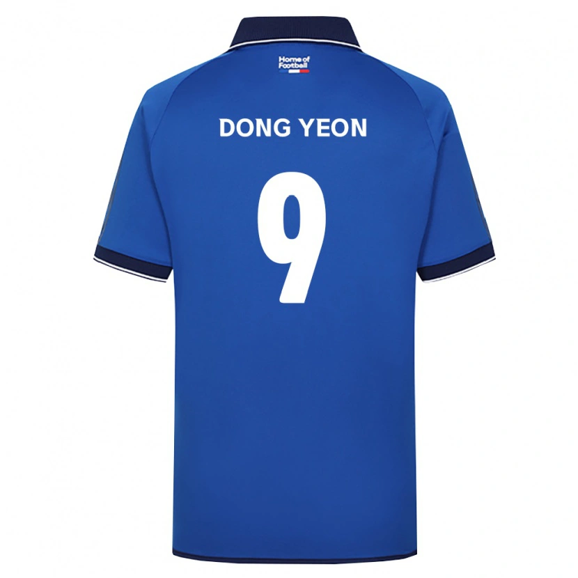 Danxen Bambino Maglia Dong-Yeon Kim #9 Blu Reale Bianco Rosso Kit Gara Home 2026/27 Maglietta