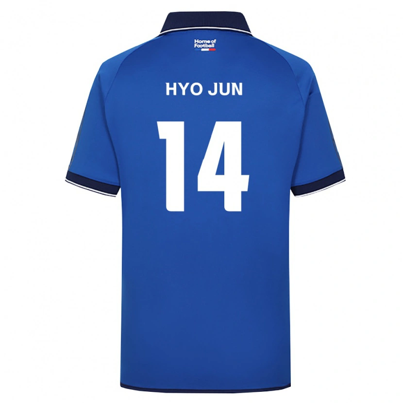 Danxen Bambino Maglia Hyo-Jun Sun #14 Blu Reale Bianco Rosso Kit Gara Home 2026/27 Maglietta