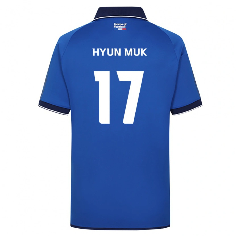 Danxen Bambino Maglia Hyun-Muk Kang #17 Blu Reale Bianco Rosso Kit Gara Home 2026/27 Maglietta