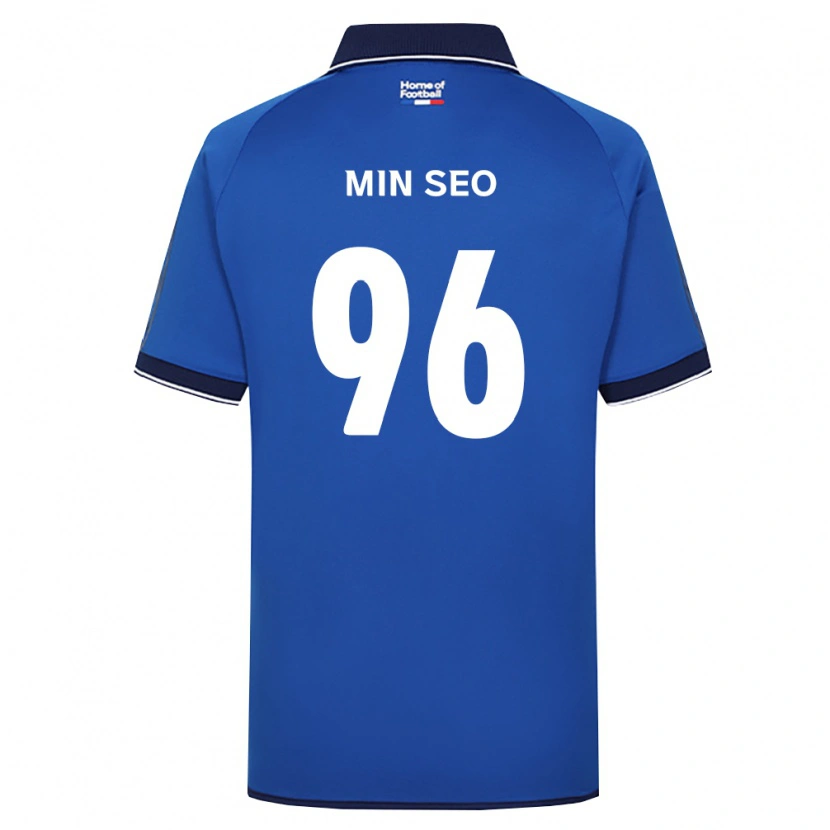 Danxen Bambino Maglia Min-Seo Koo #96 Blu Reale Bianco Rosso Kit Gara Home 2026/27 Maglietta