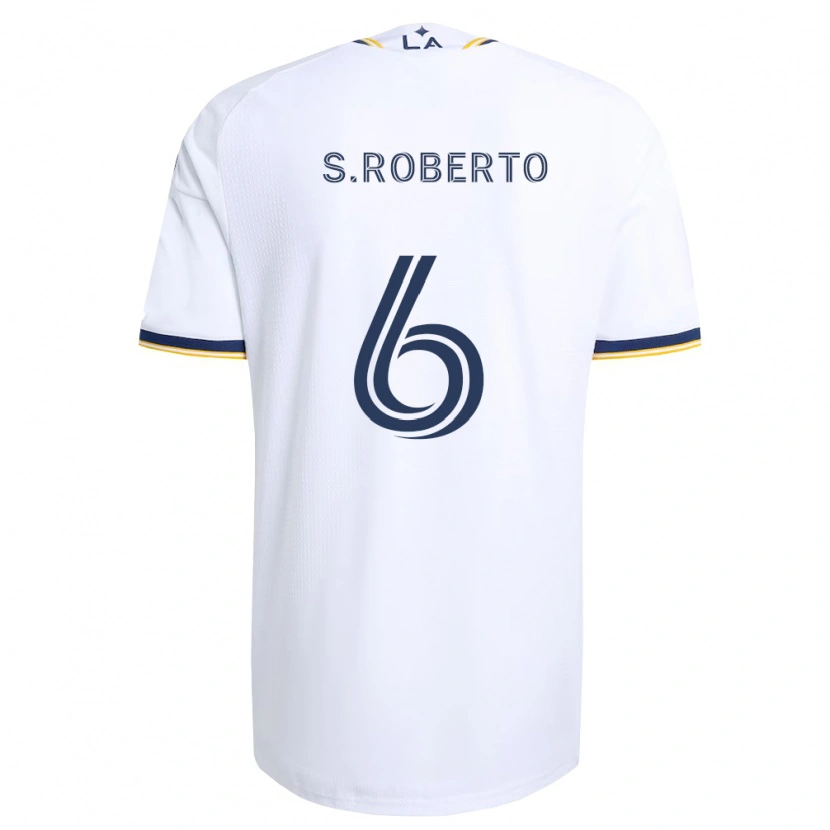 Danxen Bambino Maglia Sergi Roberto #6 Blu Giallo E Bianco Kit Gara Home 2026/27 Maglietta