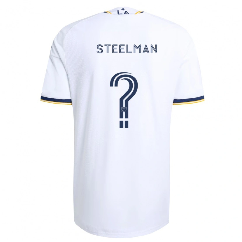 Danxen Bambino Maglia Maximus Steelman #0 Blu Giallo E Bianco Kit Gara Home 2026/27 Maglietta
