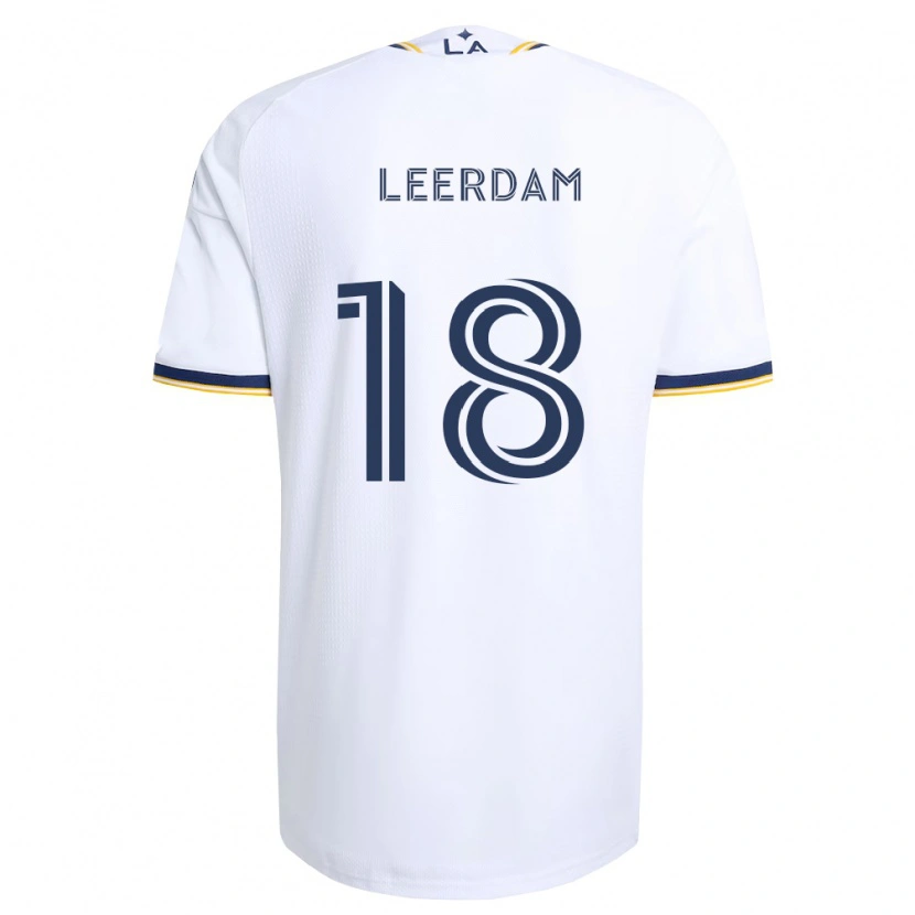 Danxen Bambino Maglia Kelvin Leerdam #18 Blu Giallo E Bianco Kit Gara Home 2026/27 Maglietta