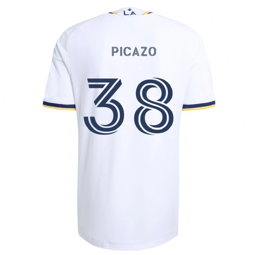 Danxen Bambino Maglia Axel Picazo #38 Blu Giallo E Bianco Kit Gara Home 2026/27 Maglietta