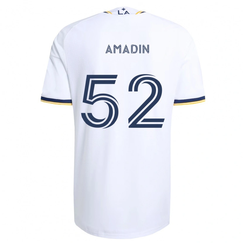 Danxen Bambino Maglia Elijah Amadin #52 Blu Giallo E Bianco Kit Gara Home 2026/27 Maglietta
