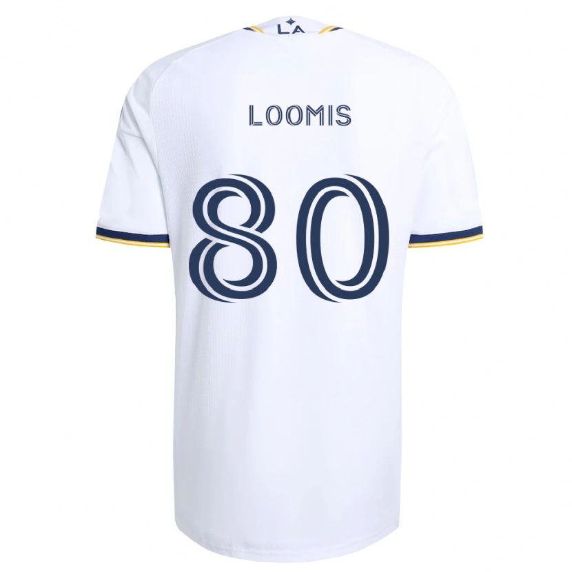 Danxen Bambino Maglia Ethan Loomis #80 Blu Giallo E Bianco Kit Gara Home 2026/27 Maglietta