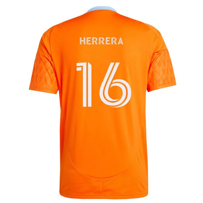 Danxen Bambino Maglia Héctor Herrera #16 Arancio Bianco Kit Gara Home 2026/27 Maglietta