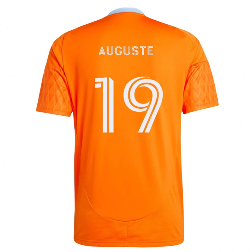 Danxen Bambino Maglia Charles Auguste #19 Arancio Bianco Kit Gara Home 2026/27 Maglietta