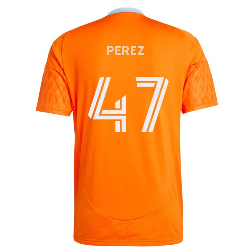 Danxen Bambino Maglia Jaizhiño Perez #47 Arancio Bianco Kit Gara Home 2026/27 Maglietta