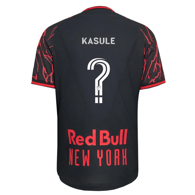 Danxen Bambino Maglia Ibrahim Kasule #0 Rosso Nero Bianco Kit Gara Home 2026/27 Maglietta