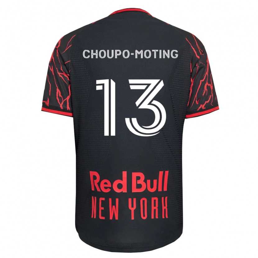 Danxen Bambino Maglia Eric-Maxim Choupo-Moting #13 Rosso Nero Bianco Kit Gara Home 2026/27 Maglietta