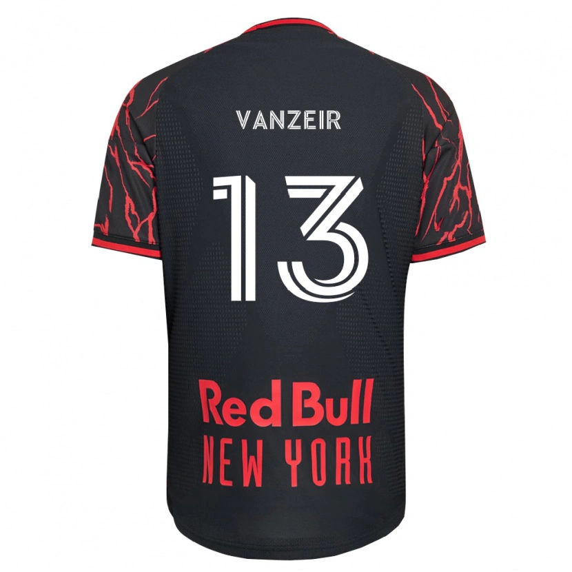 Danxen Bambino Maglia Dante Vanzeir #13 Rosso Nero Bianco Kit Gara Home 2026/27 Maglietta