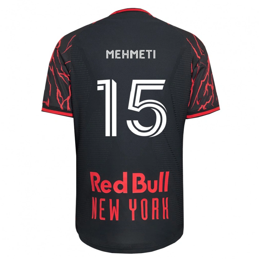 Danxen Bambino Maglia Adri Mehmeti #15 Rosso Nero Bianco Kit Gara Home 2026/27 Maglietta