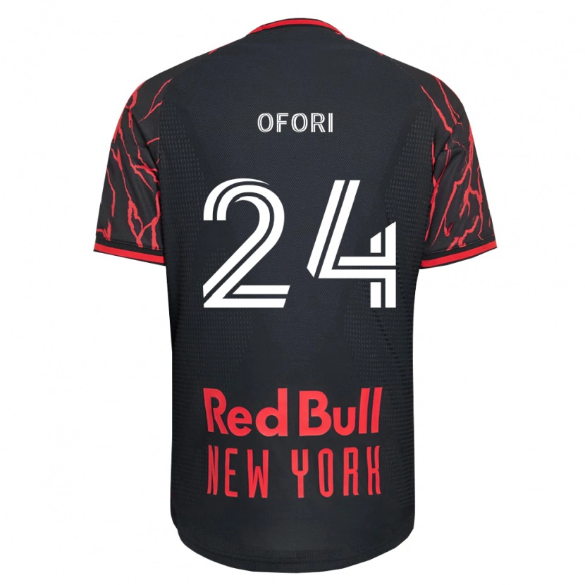 Danxen Bambino Maglia Curtis Ofori #24 Rosso Nero Bianco Kit Gara Home 2026/27 Maglietta