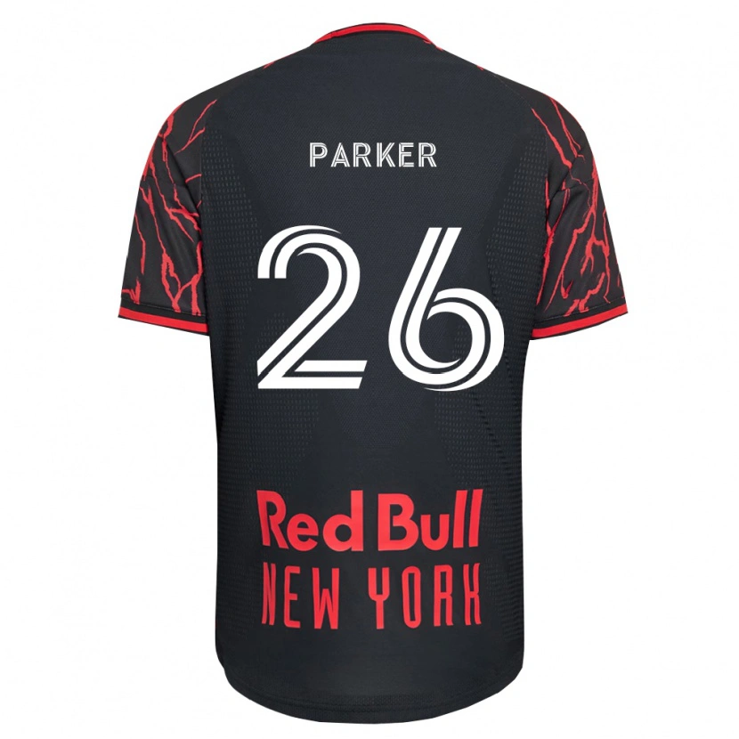Danxen Bambino Maglia Tim Parker #26 Rosso Nero Bianco Kit Gara Home 2026/27 Maglietta