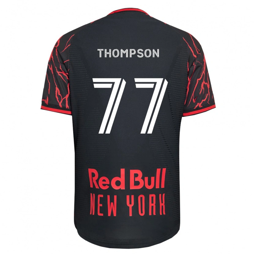 Danxen Bambino Maglia Amos Shapiro-Thompson #77 Rosso Nero Bianco Kit Gara Home 2026/27 Maglietta