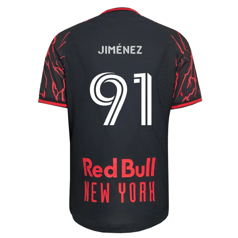 Danxen Bambino Maglia Mijahir Jiménez #91 Rosso Nero Bianco Kit Gara Home 2026/27 Maglietta