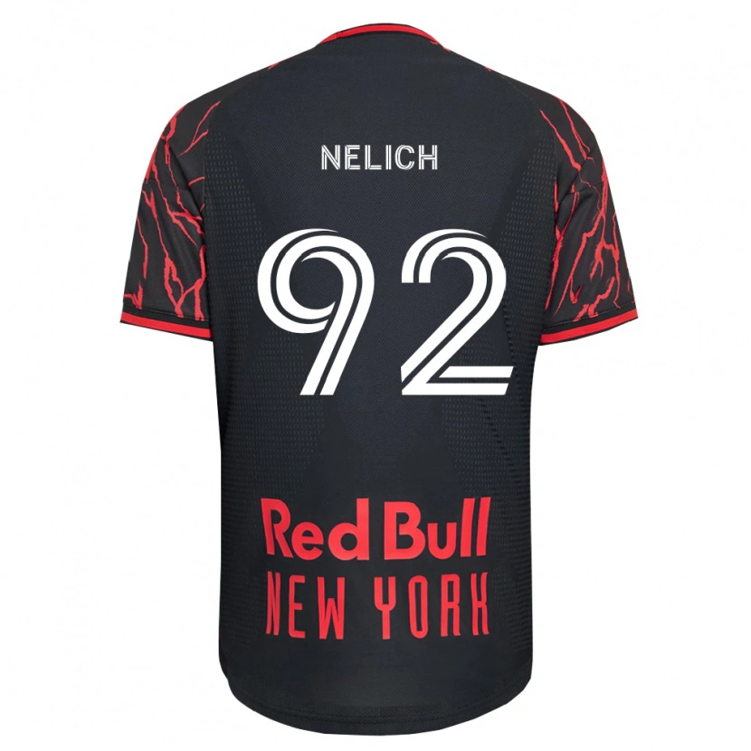 Danxen Bambino Maglia Dennis Nelich #92 Rosso Nero Bianco Kit Gara Home 2026/27 Maglietta