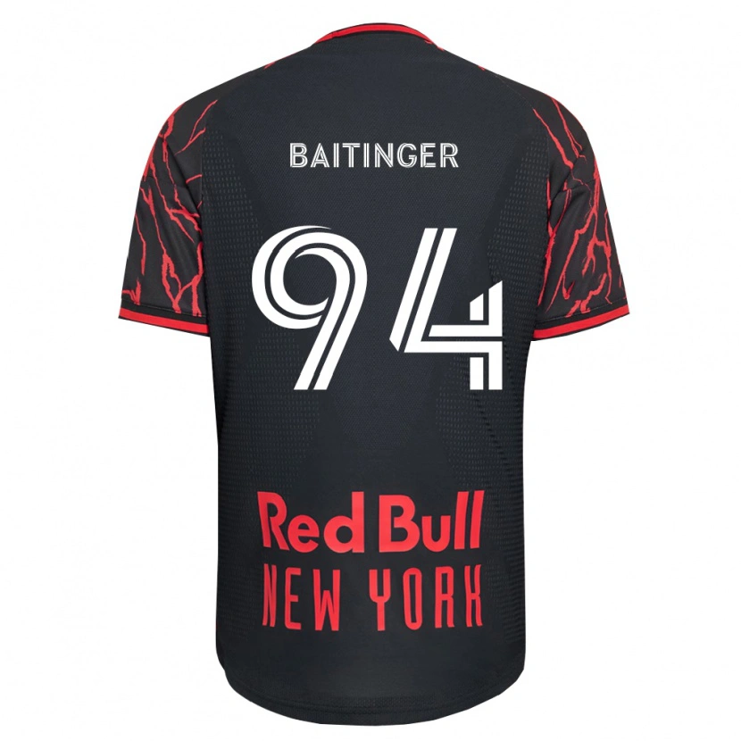 Danxen Bambino Maglia Sean Baitinger #94 Rosso Nero Bianco Kit Gara Home 2026/27 Maglietta