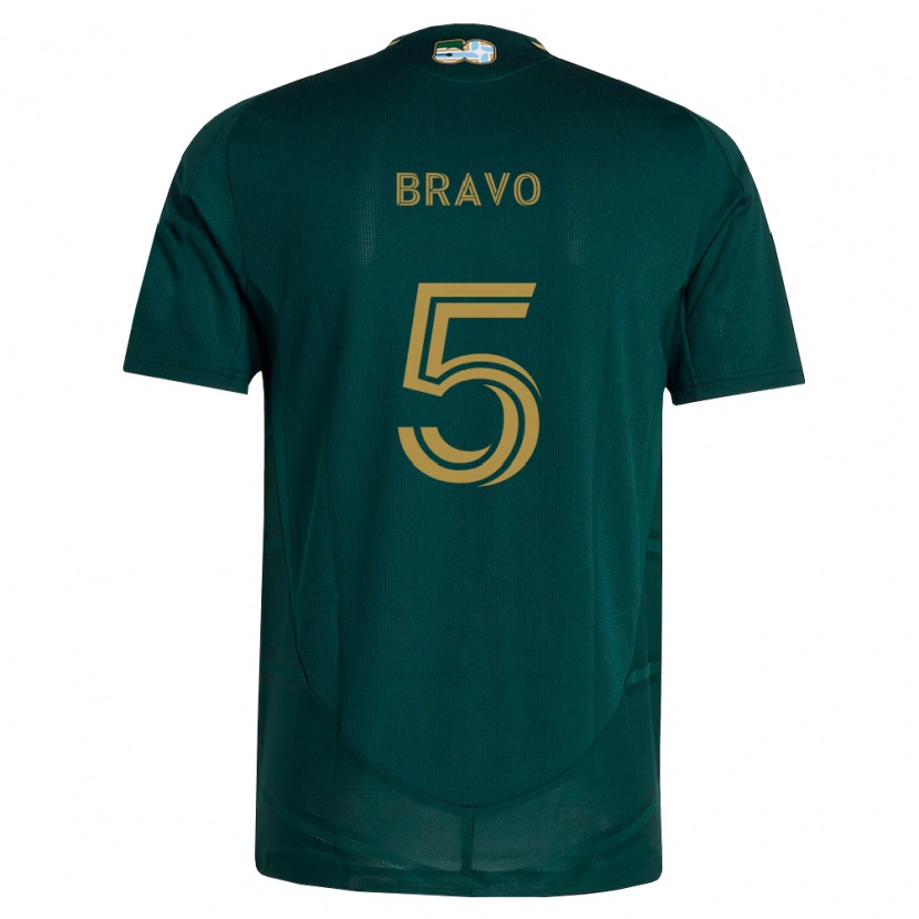 Danxen Bambino Maglia Claudio Bravo #5 Verde Scuro Marrone Kit Gara Home 2026/27 Maglietta