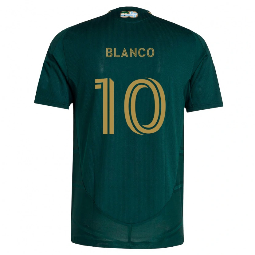 Danxen Bambino Maglia Sebastián Blanco #10 Verde Scuro Marrone Kit Gara Home 2026/27 Maglietta