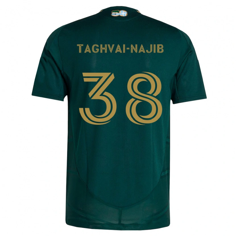 Danxen Bambino Maglia Braxton Taghvai-Najib #38 Verde Scuro Marrone Kit Gara Home 2026/27 Maglietta