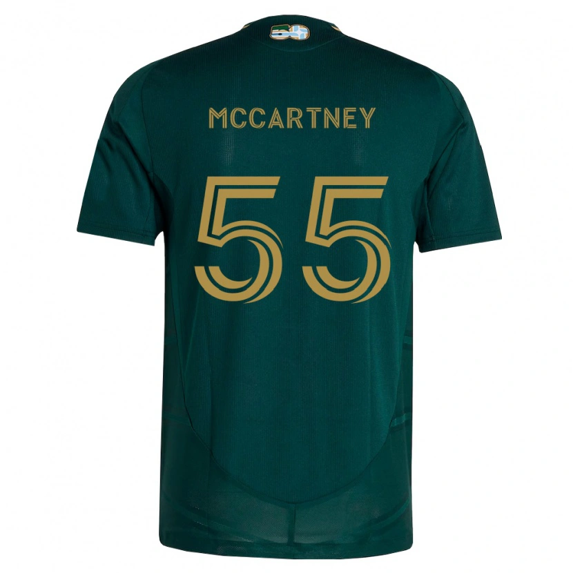 Danxen Bambino Maglia Dawson Mccartney #55 Verde Scuro Marrone Kit Gara Home 2026/27 Maglietta