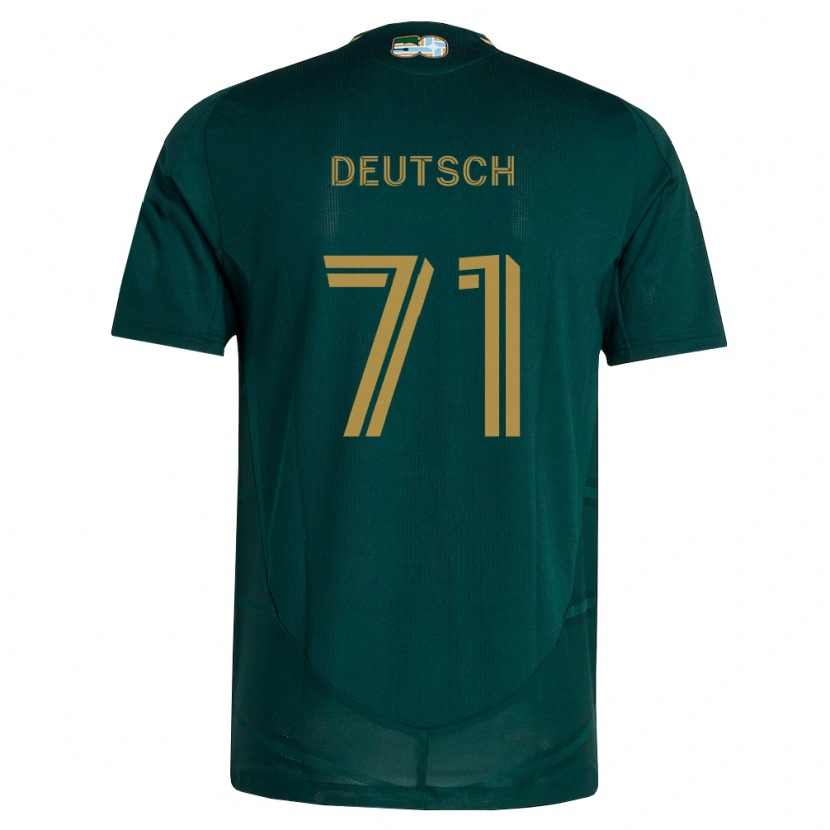 Danxen Bambino Maglia Maverick Deutsch #71 Verde Scuro Marrone Kit Gara Home 2026/27 Maglietta