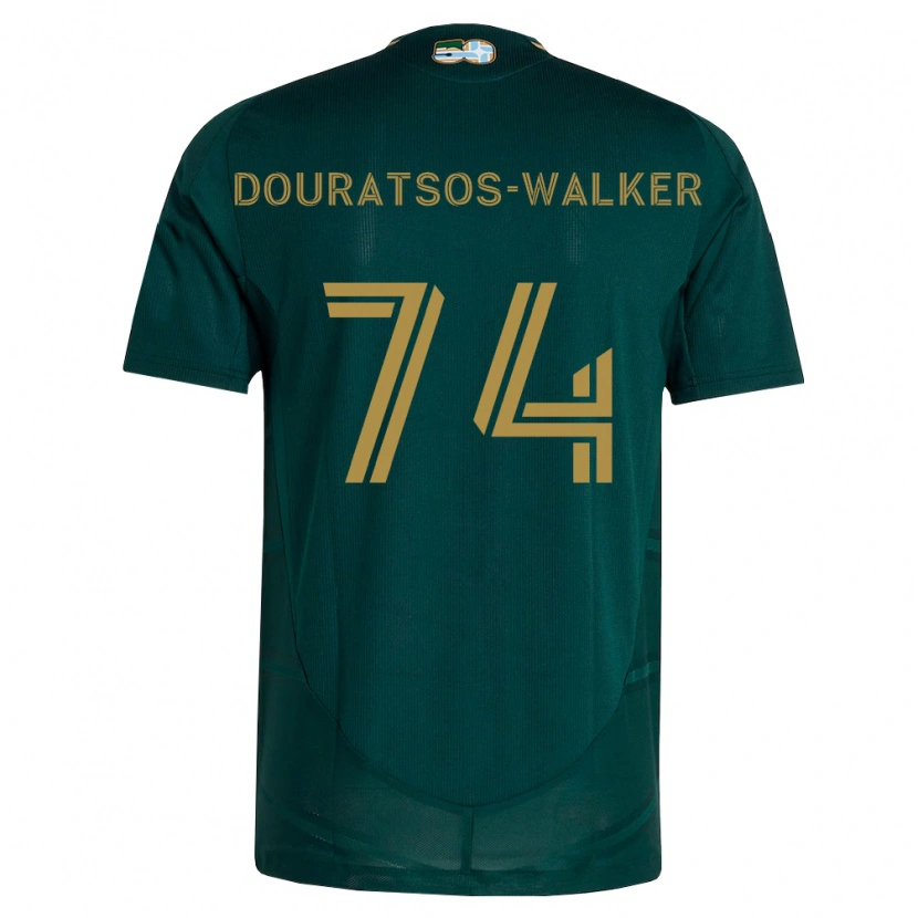 Danxen Bambino Maglia Elias Douratsos-Walker #74 Verde Scuro Marrone Kit Gara Home 2026/27 Maglietta