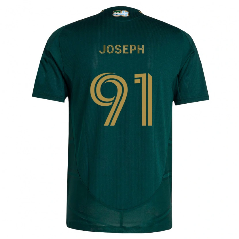 Danxen Bambino Maglia Sam Joseph #91 Verde Scuro Marrone Kit Gara Home 2026/27 Maglietta