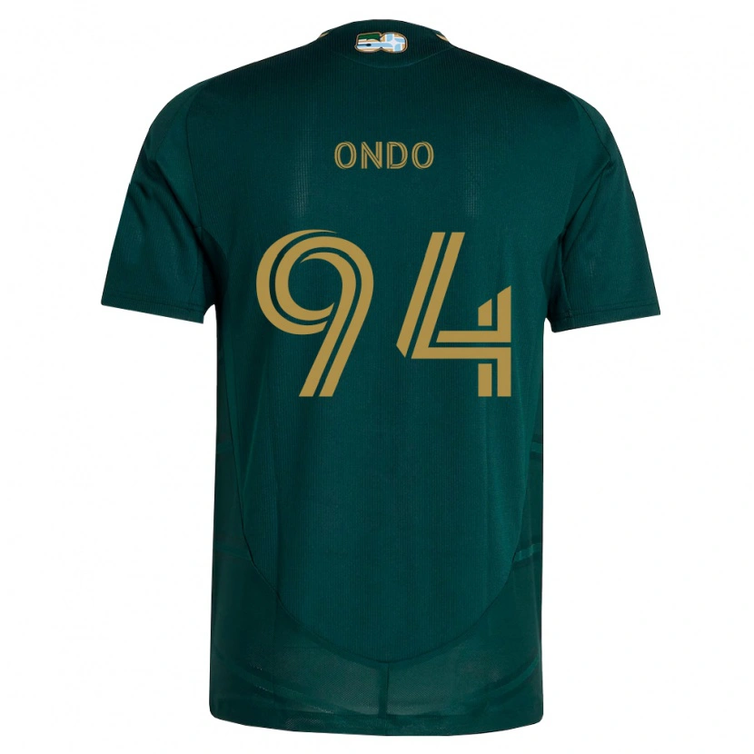 Danxen Bambino Maglia Charles Ondo #94 Verde Scuro Marrone Kit Gara Home 2026/27 Maglietta